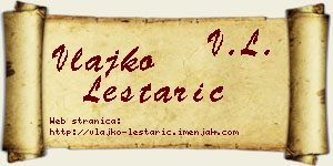 Vlajko Leštarić vizit kartica